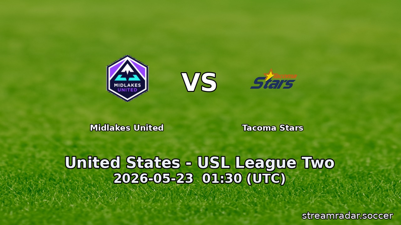Midlakes United vs Tacoma Stars