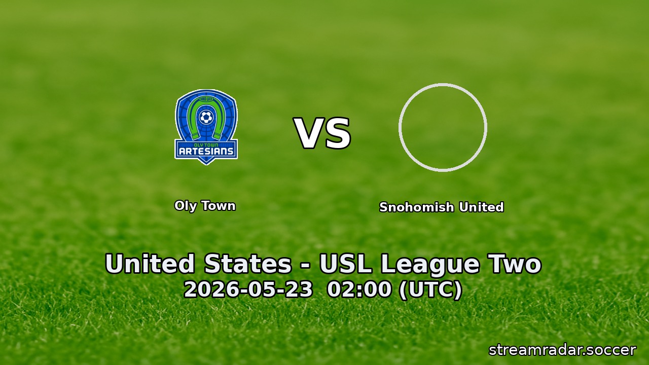 Oly Town vs Snohomish United