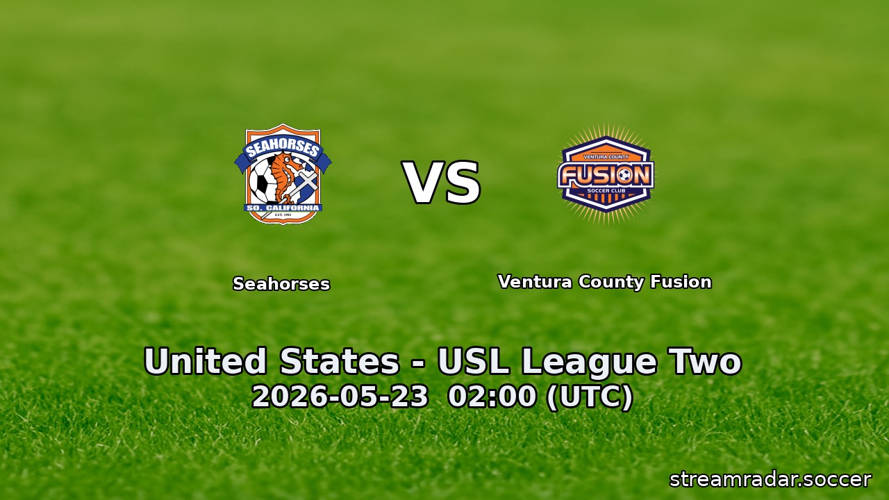 Seahorses vs Ventura County Fusion