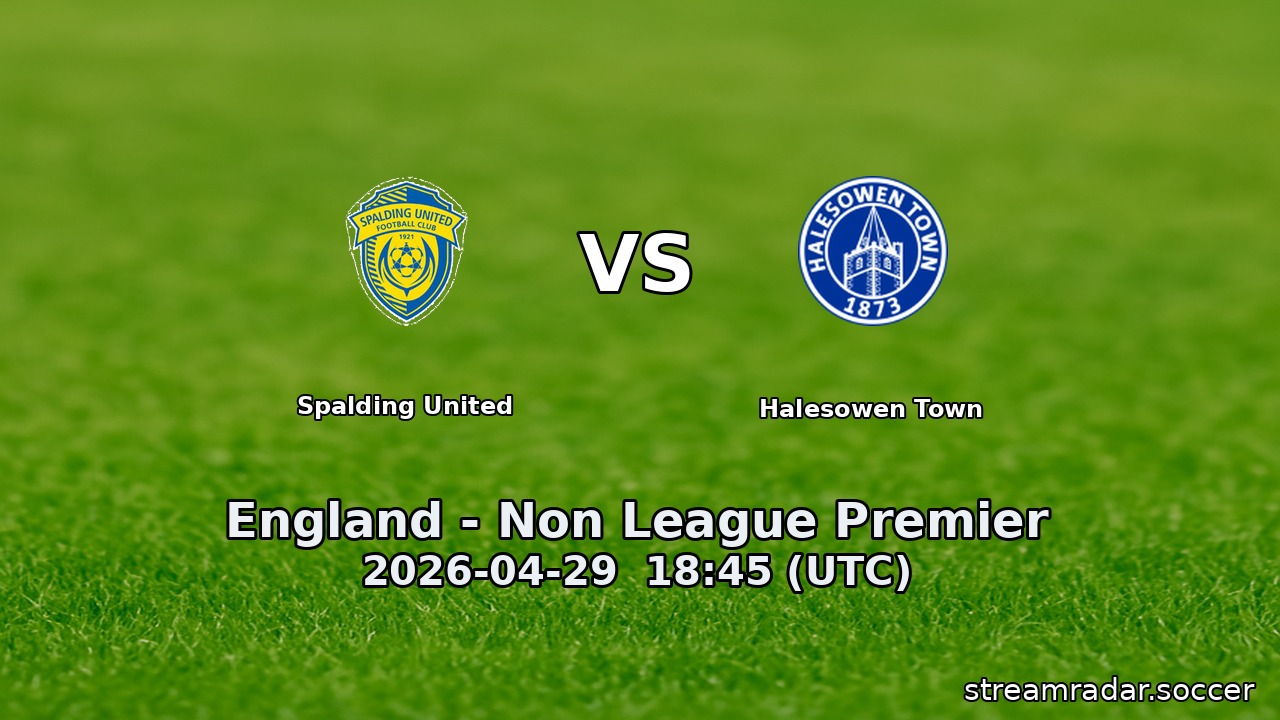 Spalding United vs Halesowen Town