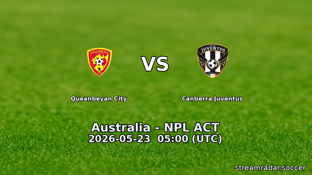 Queanbeyan City vs Canberra Juventus