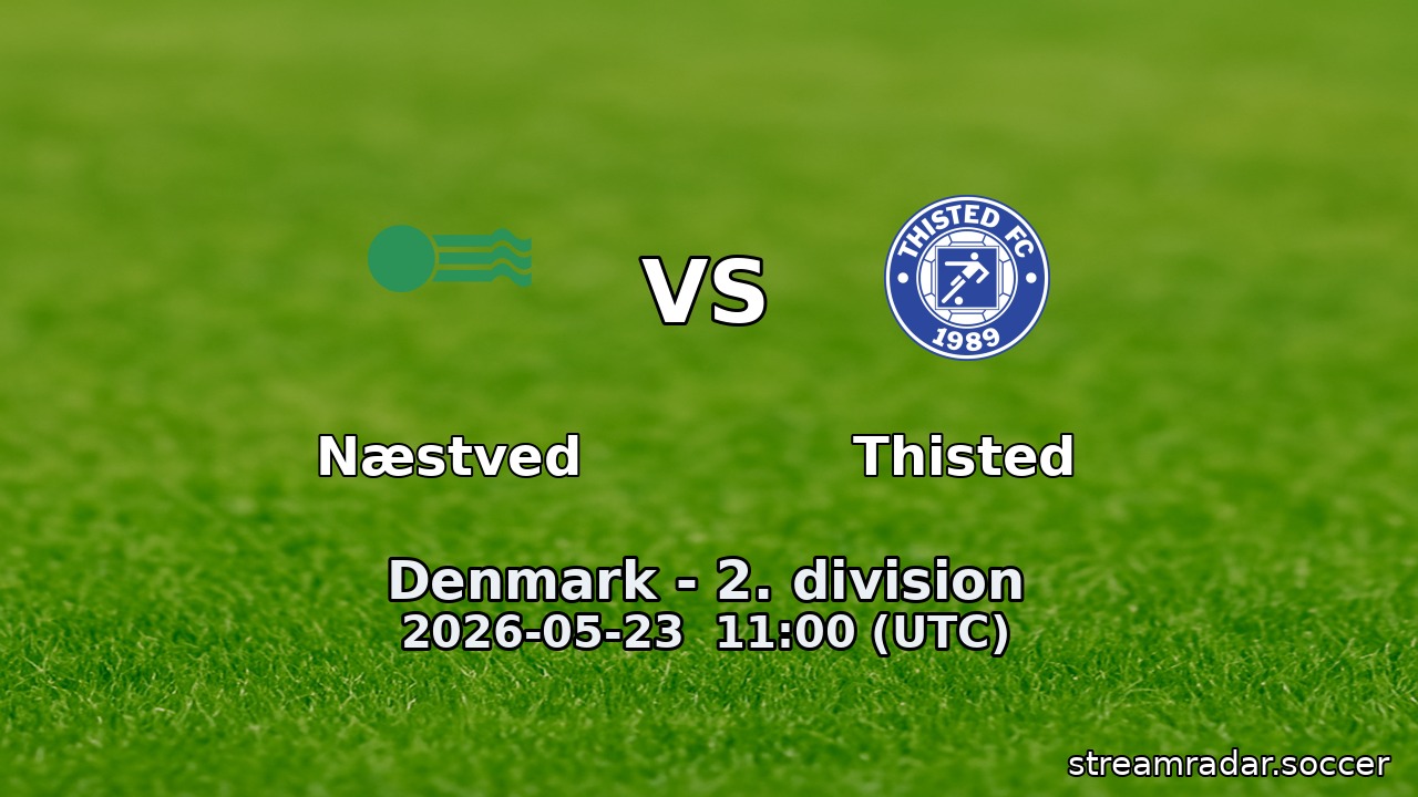 Næstved vs Thisted