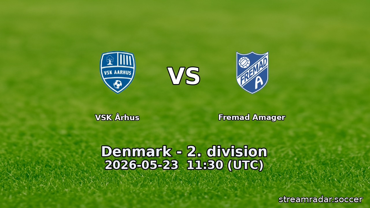VSK Århus vs Fremad Amager
