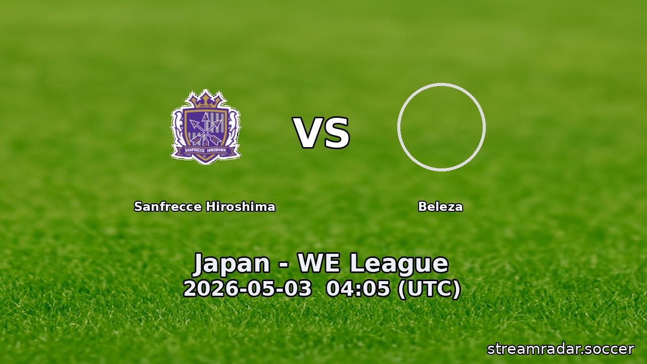 Sanfrecce Hiroshima vs Beleza