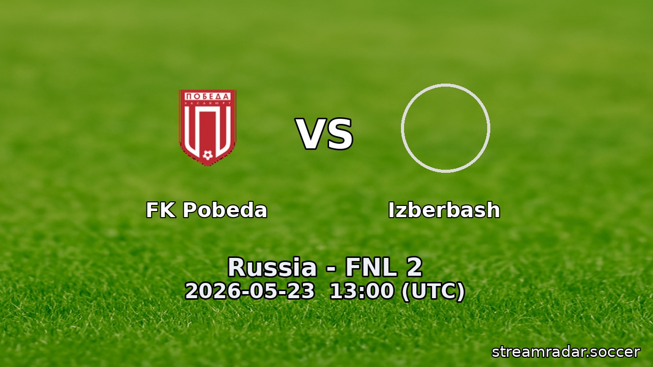 FK Pobeda vs Izberbash