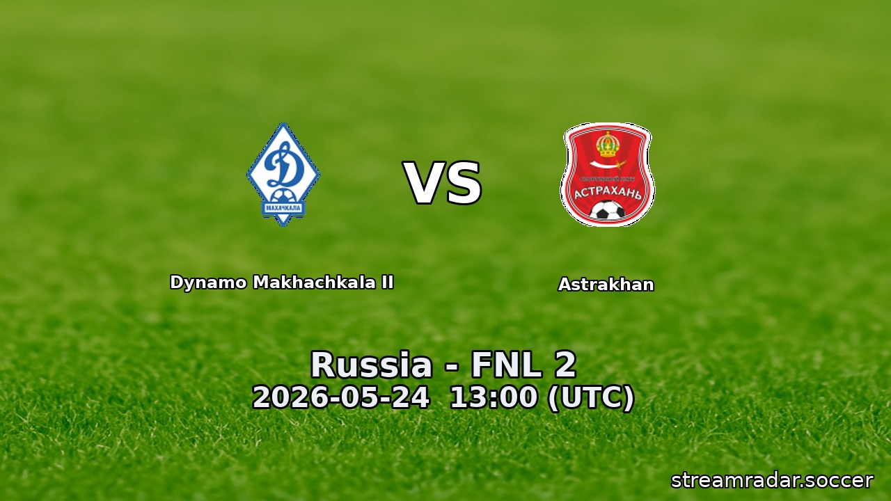 Dynamo Makhachkala II vs Astrakhan