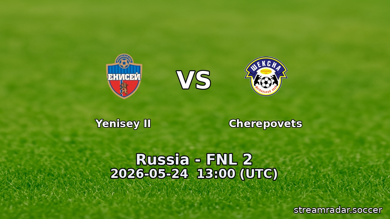 Yenisey II vs Cherepovets