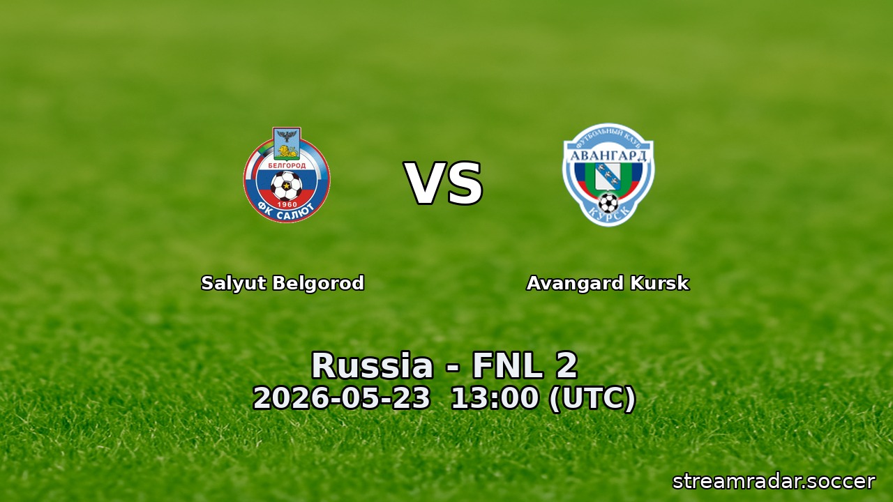 Salyut Belgorod vs Avangard Kursk
