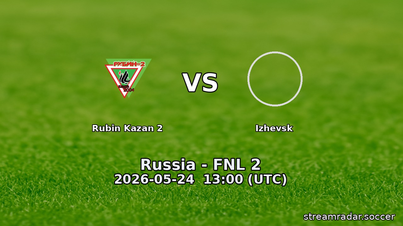 Rubin Kazan 2 vs Izhevsk