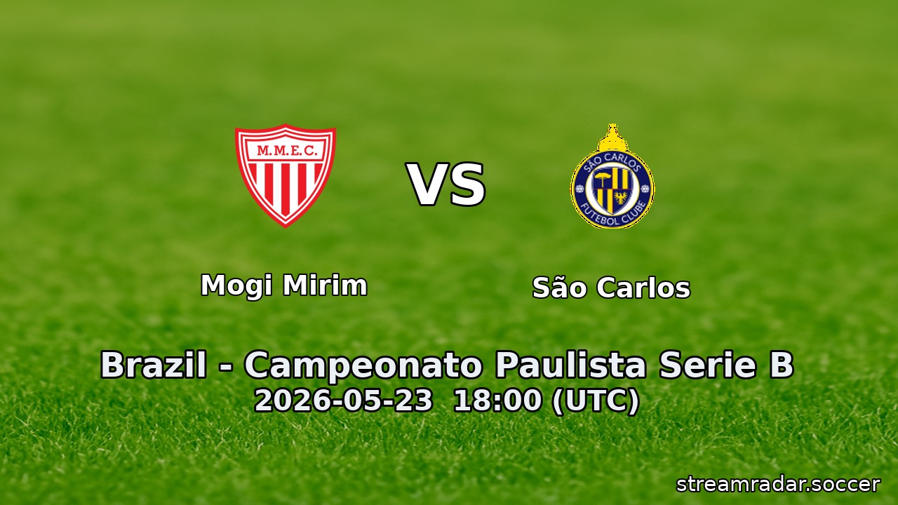 Mogi Mirim vs São Carlos