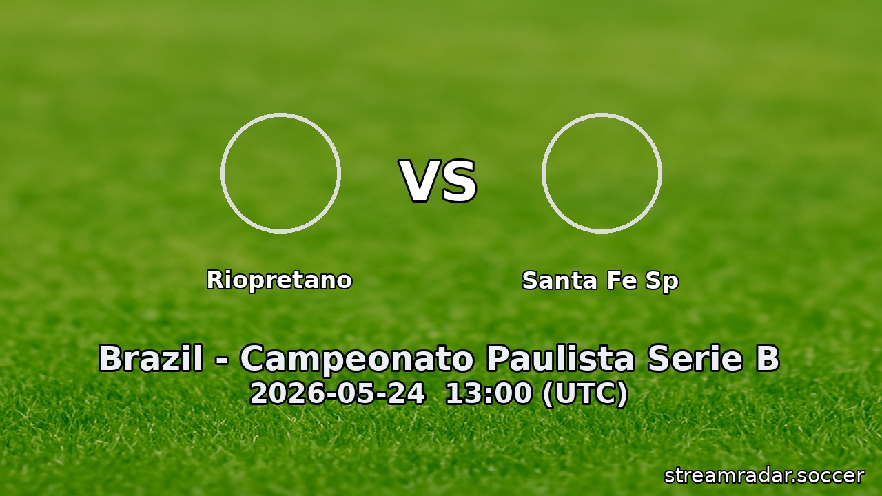 Riopretano vs Santa Fe Sp