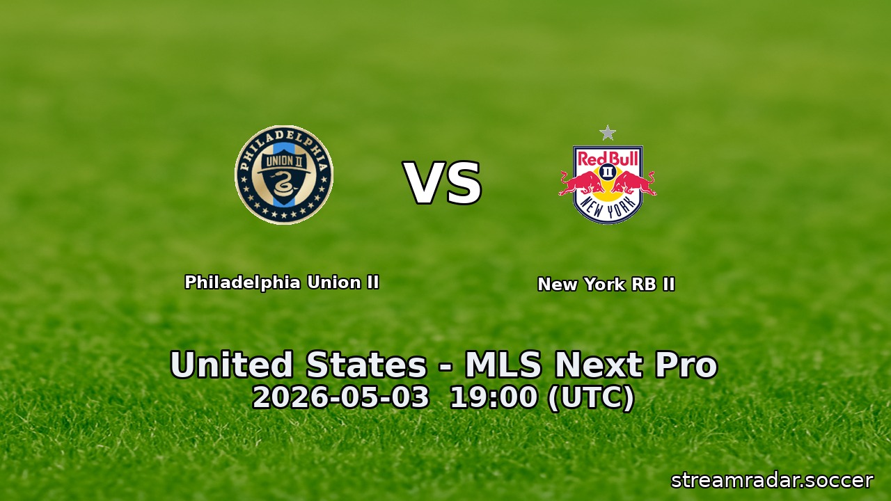 Philadelphia Union II vs New York RB II