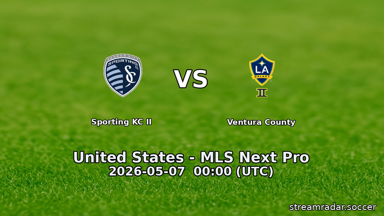 Sporting KC II vs Ventura County