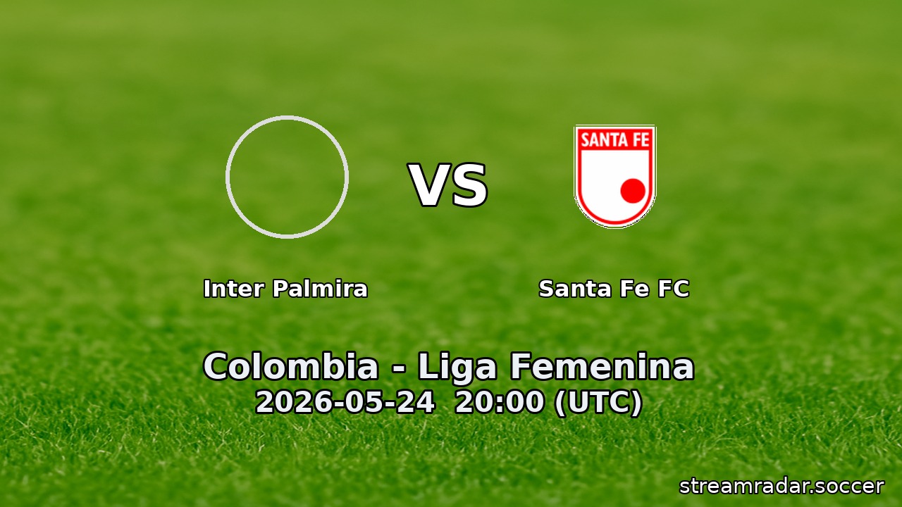Inter Palmira vs Santa Fe FC