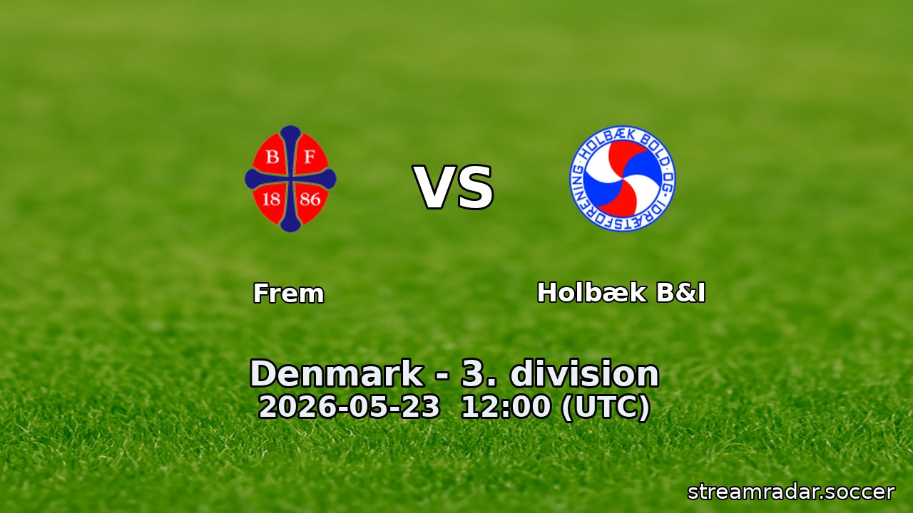 Frem vs Holbæk B&I
