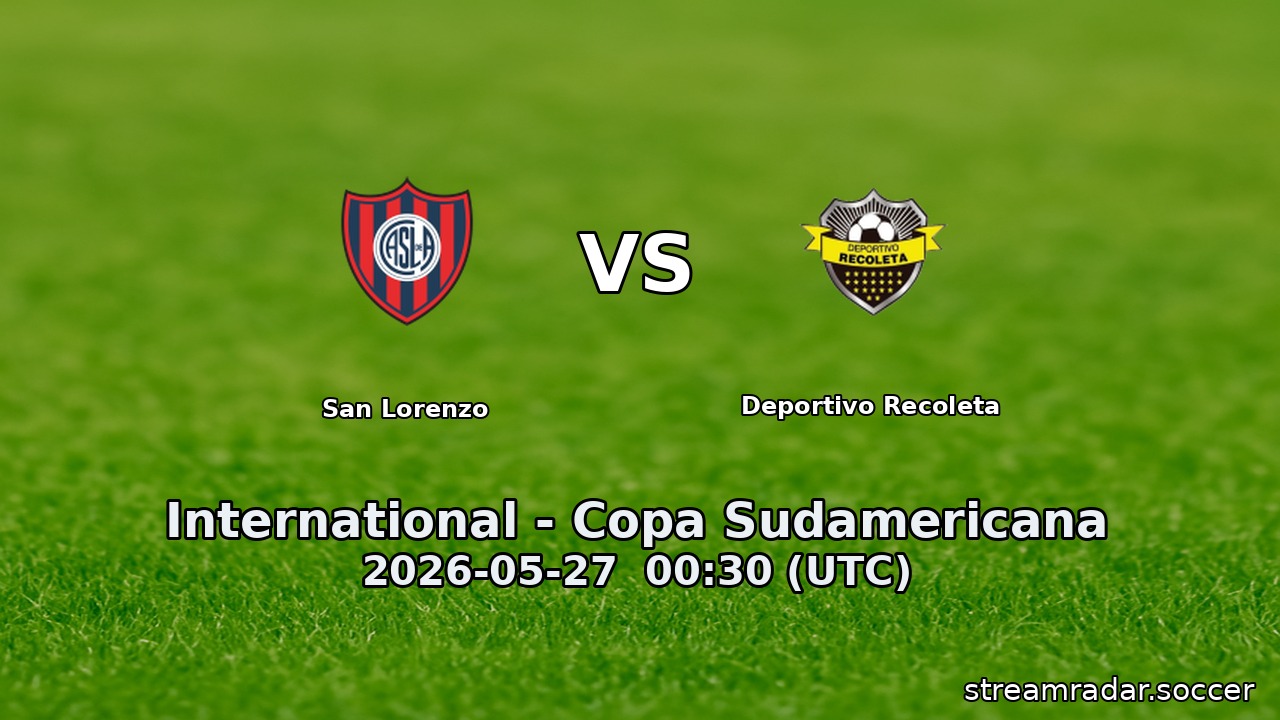 San Lorenzo vs Deportivo Recoleta