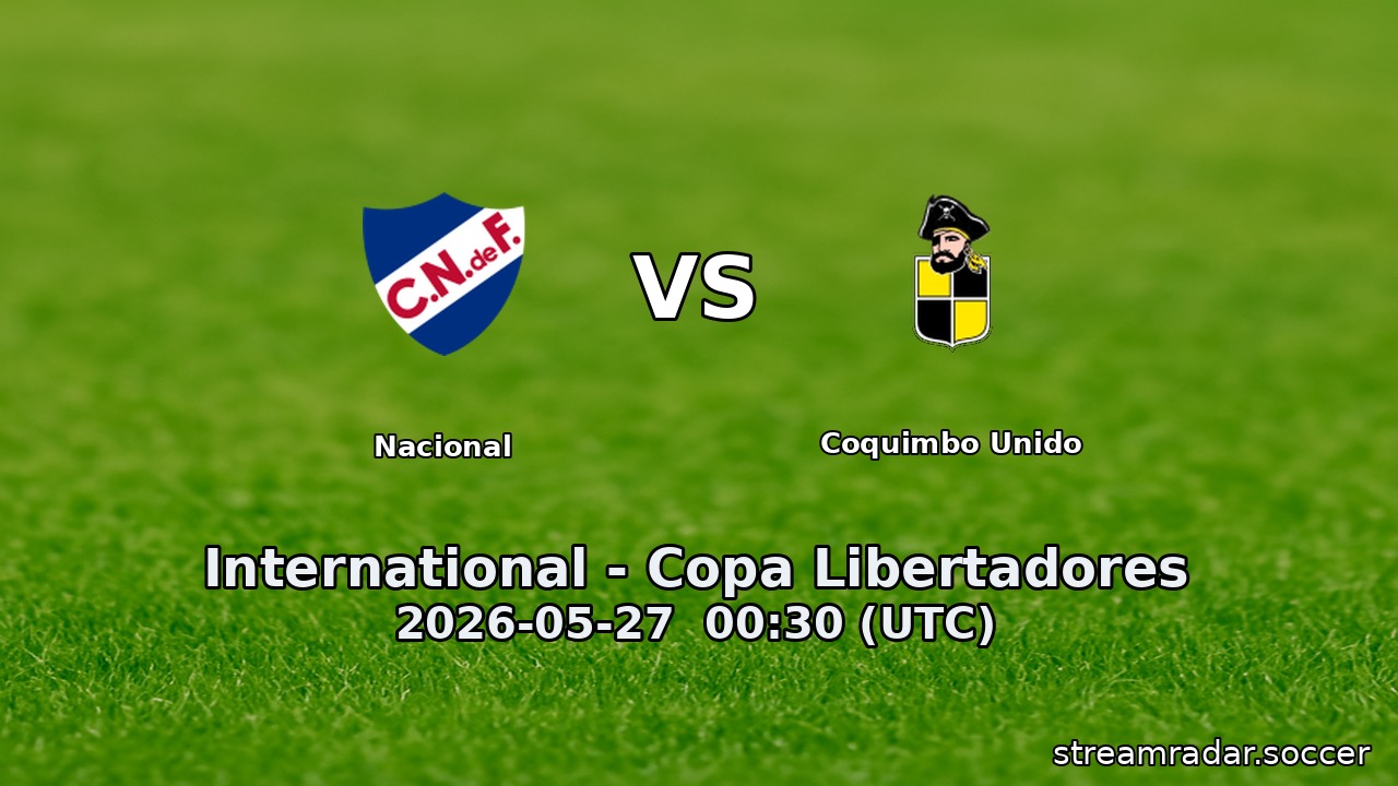 Nacional vs Coquimbo Unido