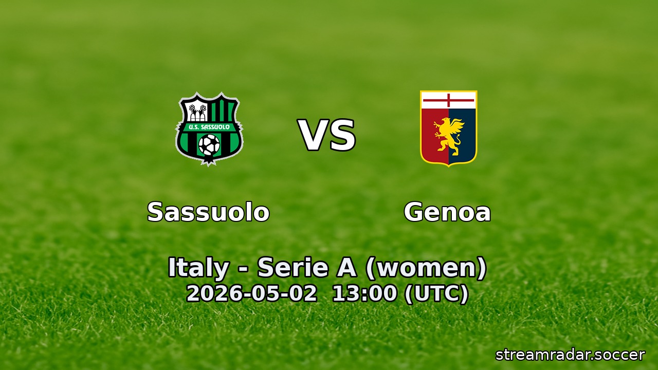 Sassuolo vs Genoa