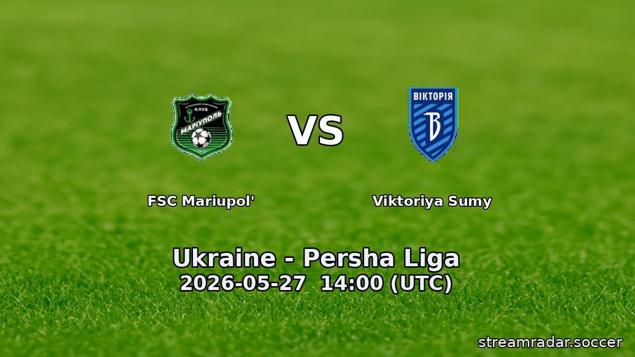 FSC Mariupol' vs Viktoriya Sumy