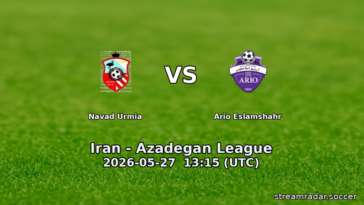 Navad Urmia vs Ario Eslamshahr