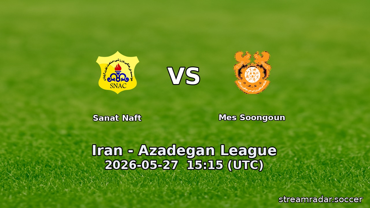 Sanat Naft vs Mes Soongoun