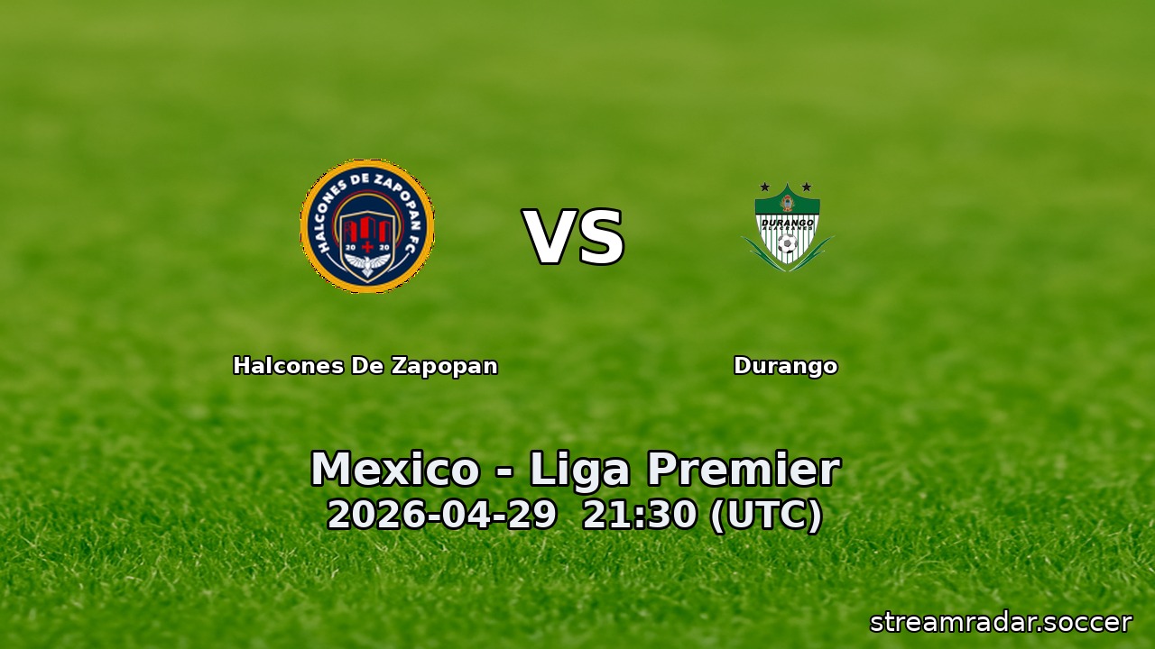 Halcones De Zapopan vs Durango