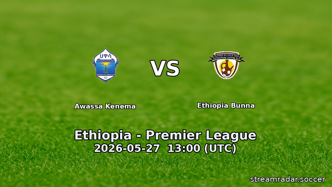 Awassa Kenema vs Ethiopia Bunna