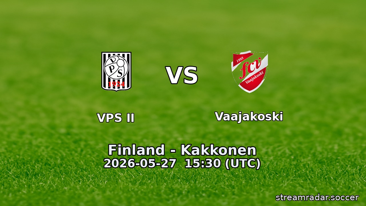 VPS II vs Vaajakoski