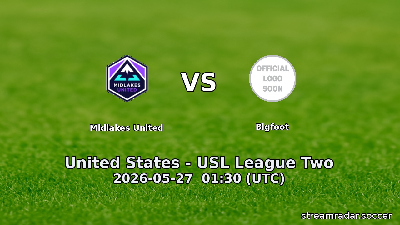 Midlakes United vs Bigfoot