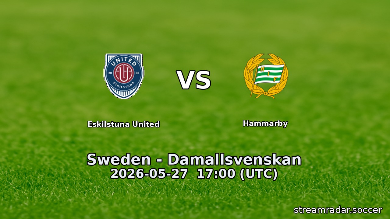Eskilstuna United vs Hammarby