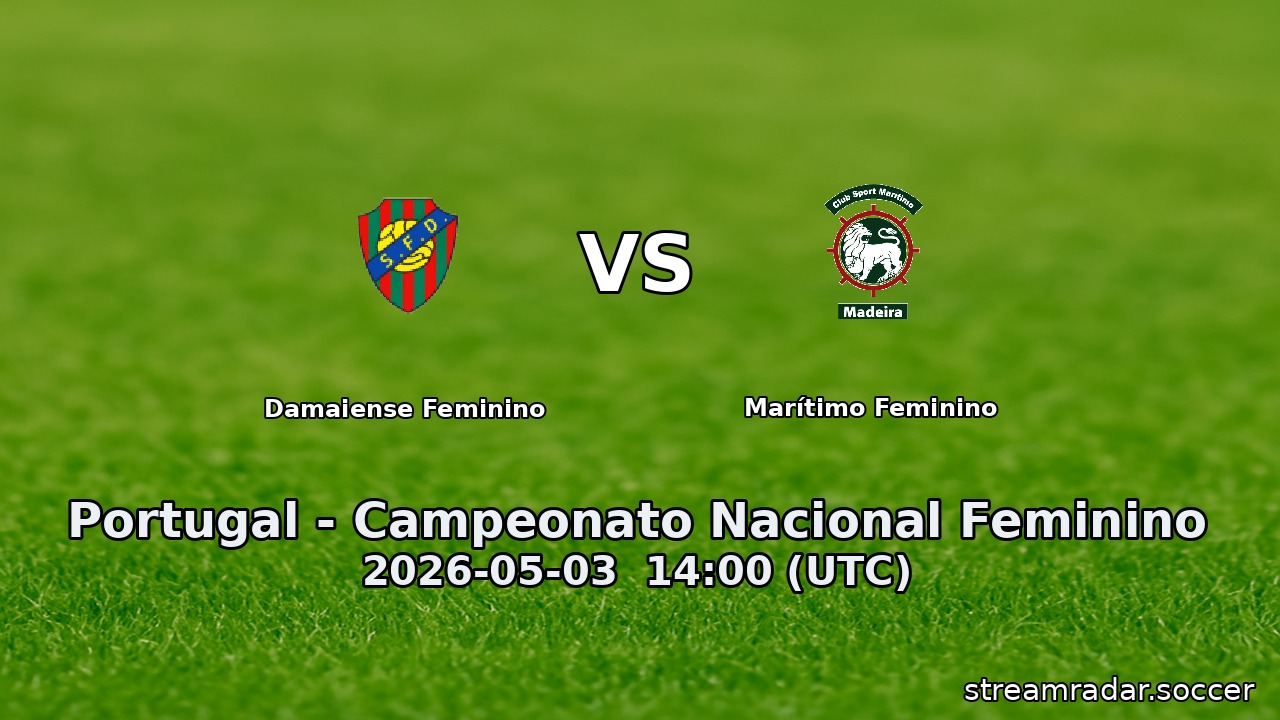 Damaiense Feminino vs Marítimo Feminino