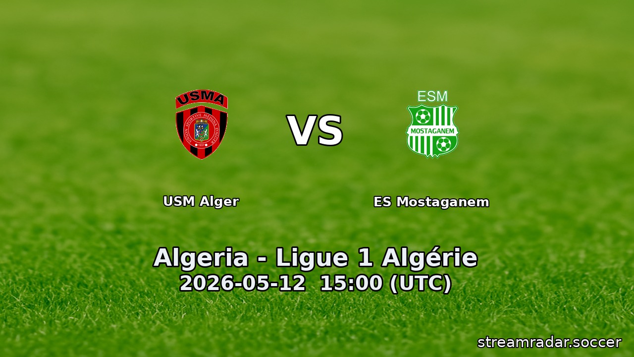 USM Alger vs ES Mostaganem