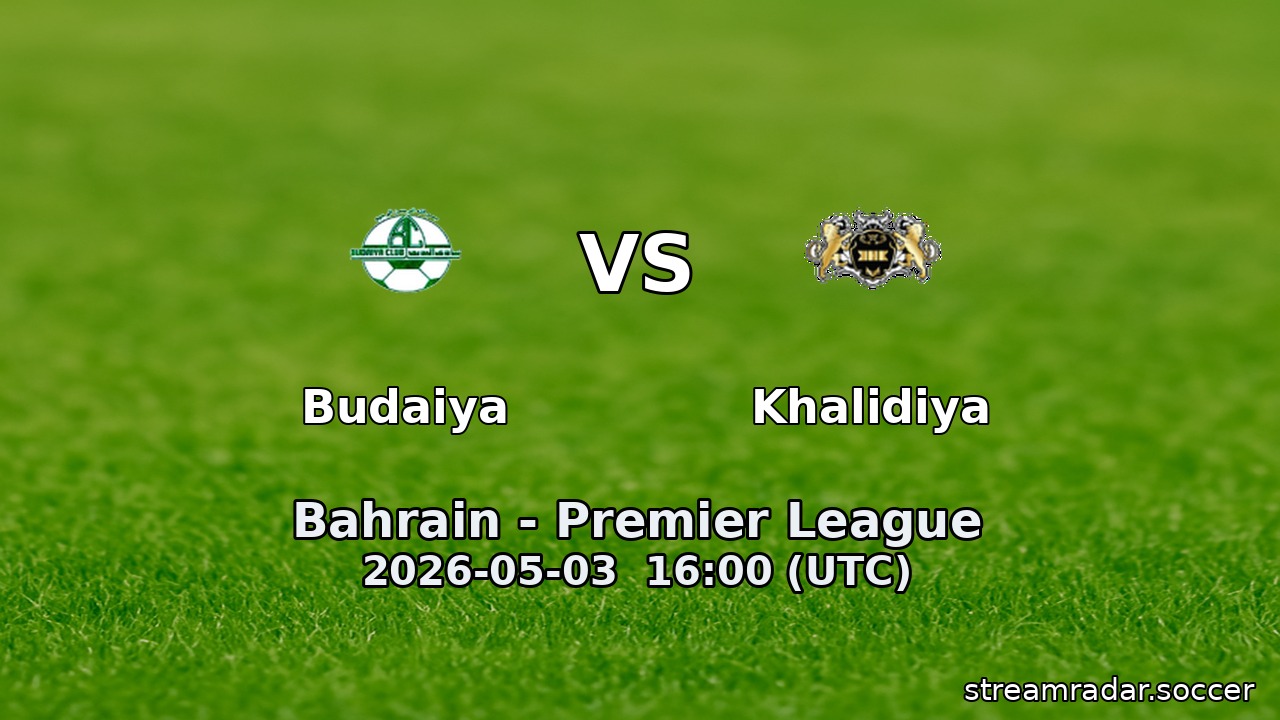 Budaiya vs Khalidiya