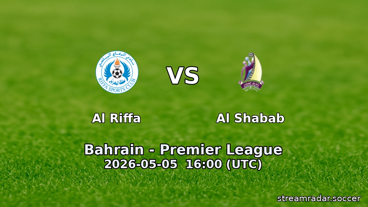 Al Riffa vs Al Shabab