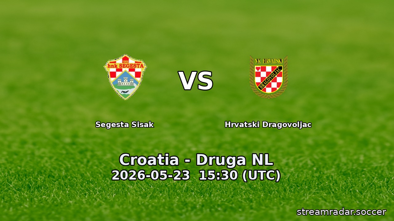 Segesta Sisak vs Hrvatski Dragovoljac