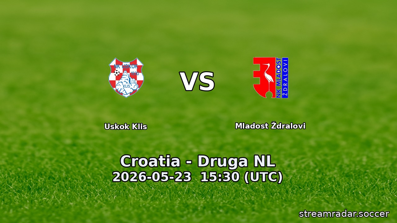 Uskok Klis vs Mladost Ždralovi