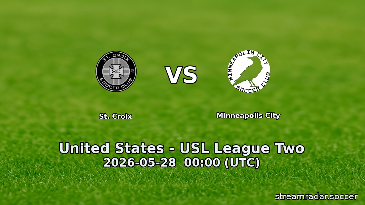 St. Croix vs Minneapolis City