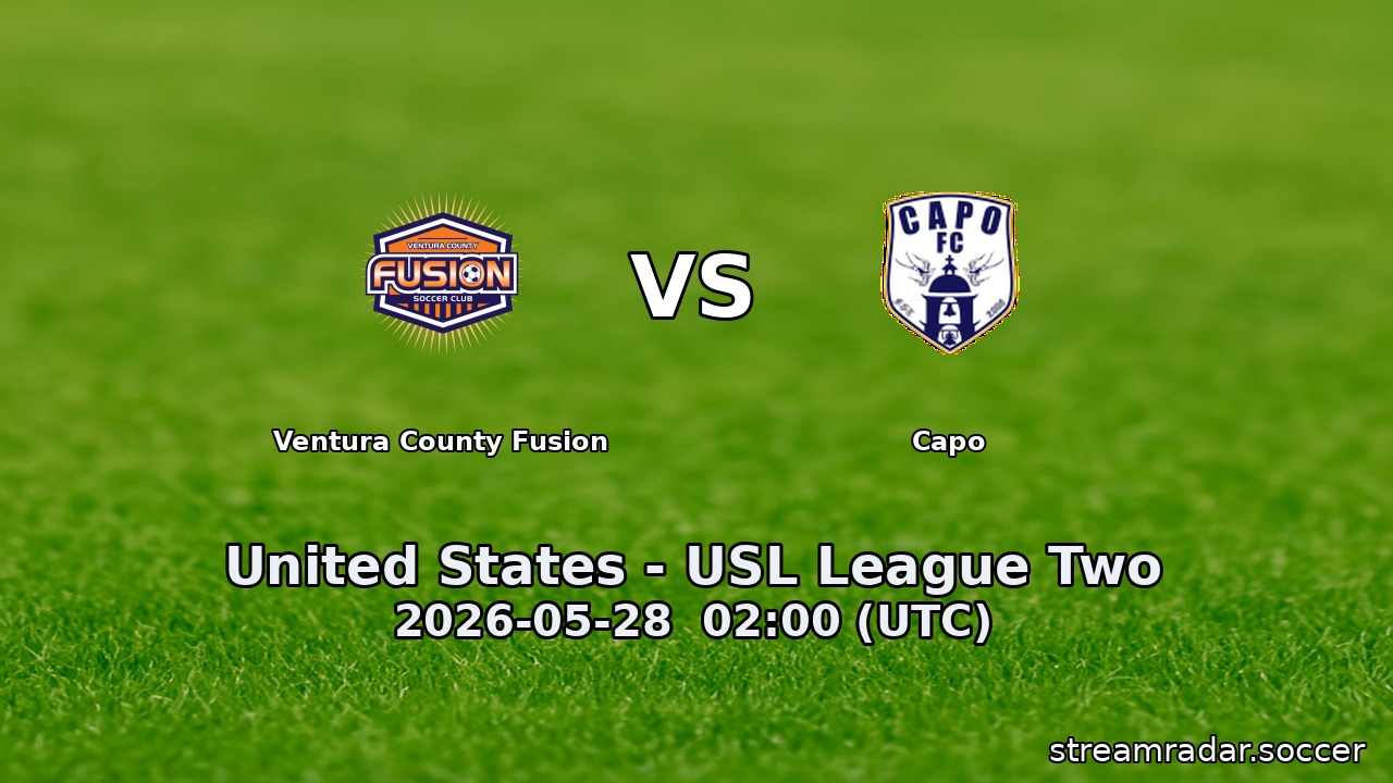 Ventura County Fusion vs Capo