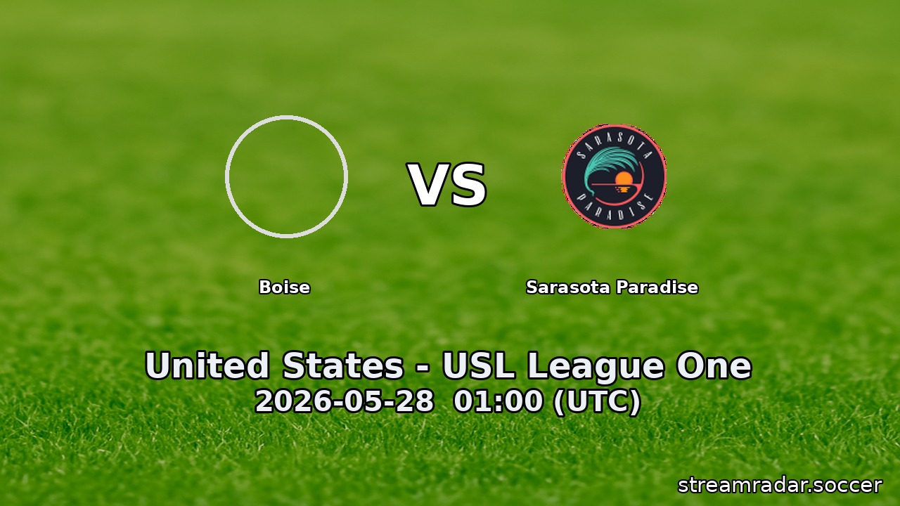 Boise vs Sarasota Paradise