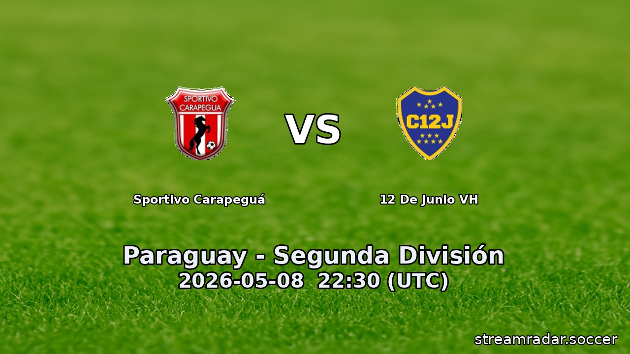 Sportivo Carapeguá vs 12 De Junio VH