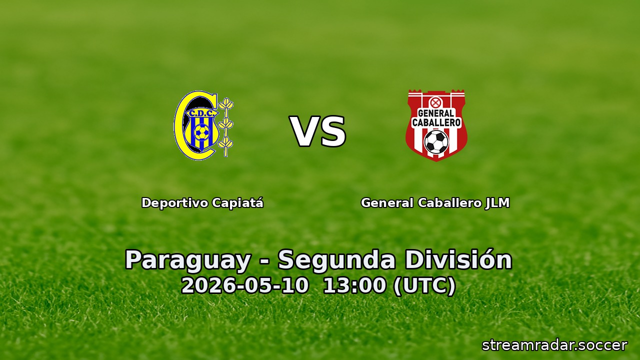 Deportivo Capiatá vs General Caballero JLM