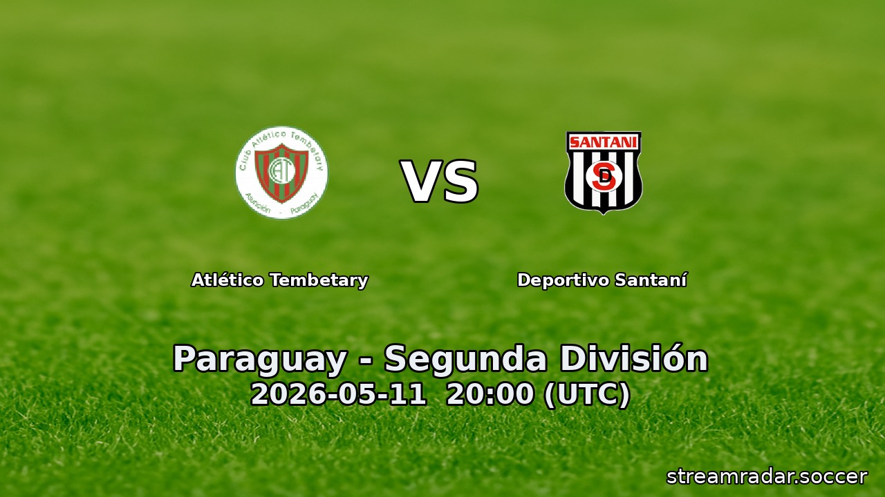 Atlético Tembetary vs Deportivo Santaní