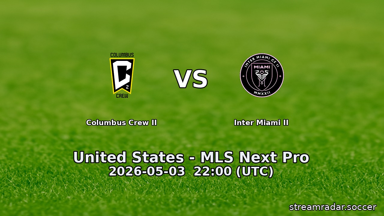 Columbus Crew II vs Inter Miami II