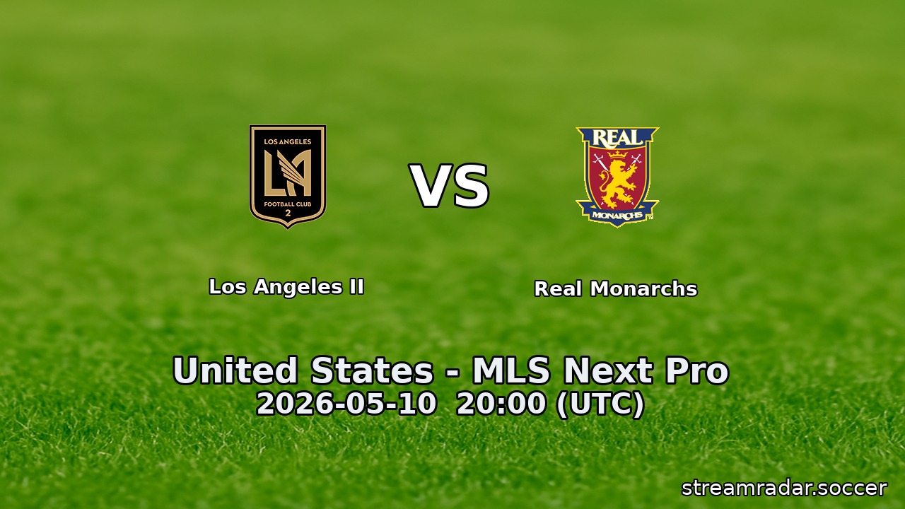 Los Angeles II vs Real Monarchs