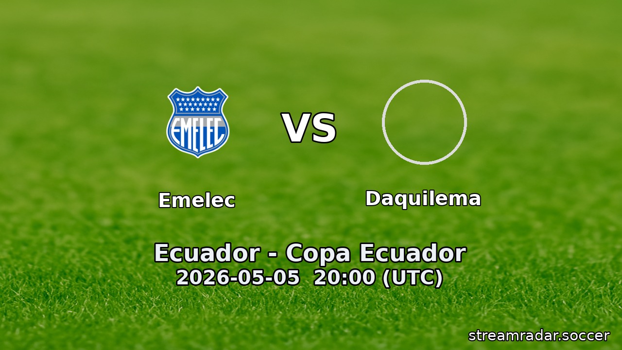 Emelec vs Daquilema
