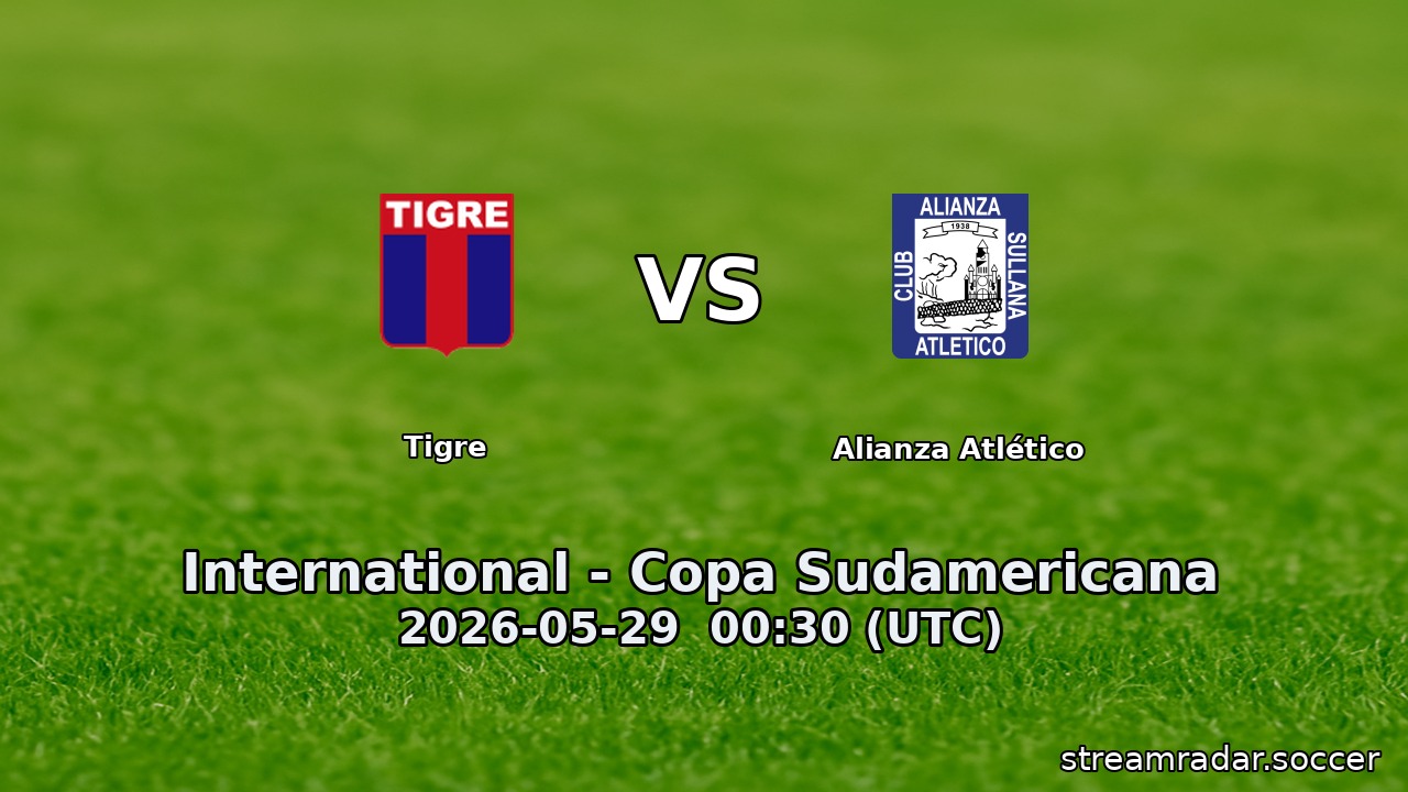 Tigre vs Alianza Atlético