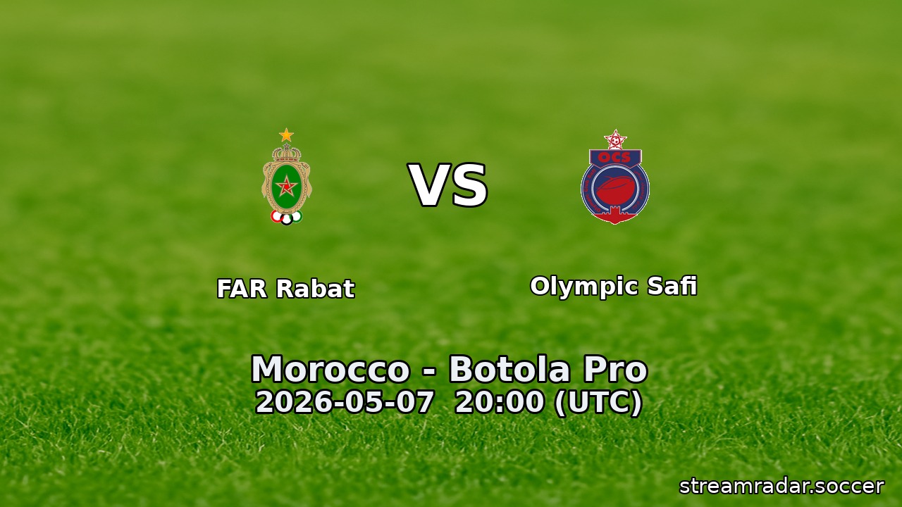 FAR Rabat vs Olympic Safi