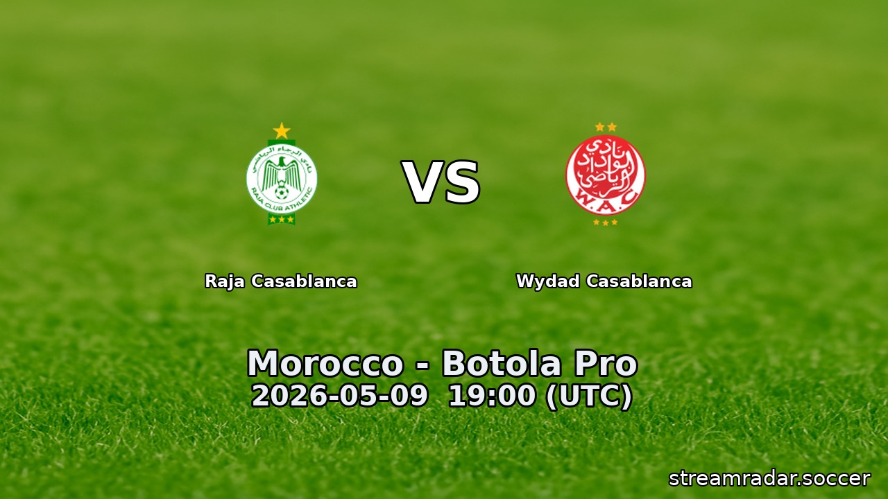 Raja Casablanca vs Wydad Casablanca