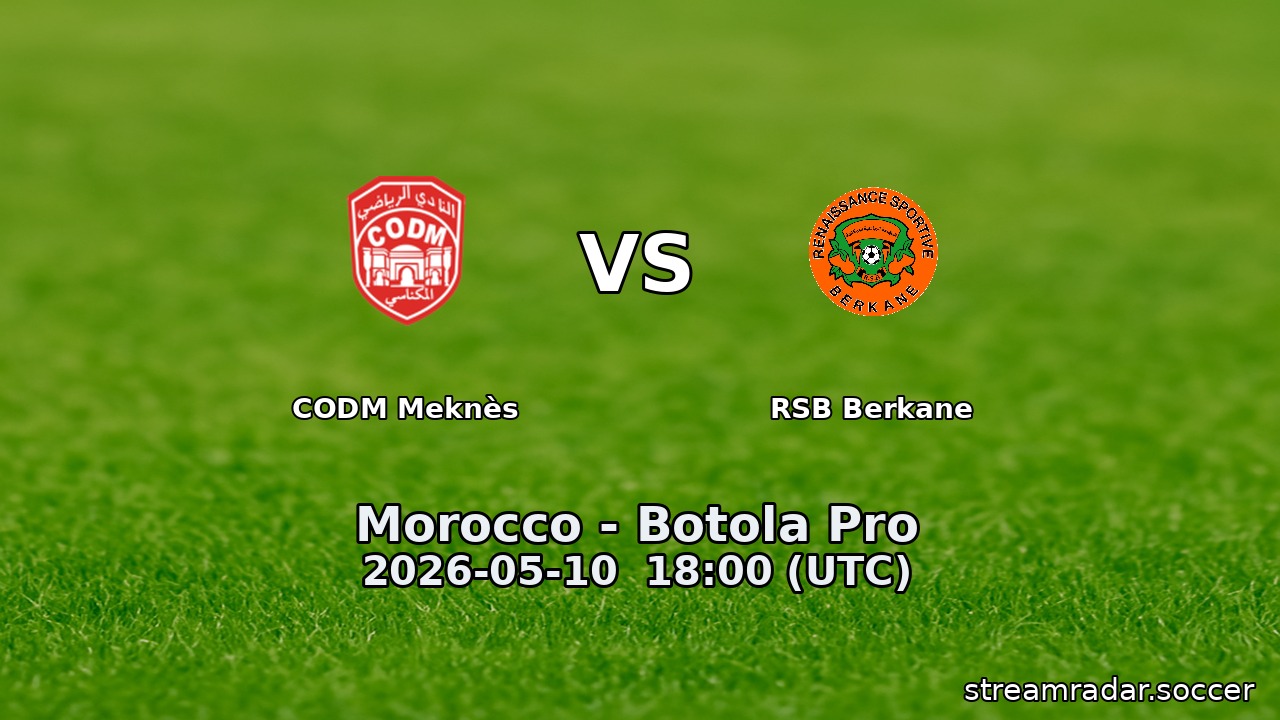 CODM Meknès vs RSB Berkane