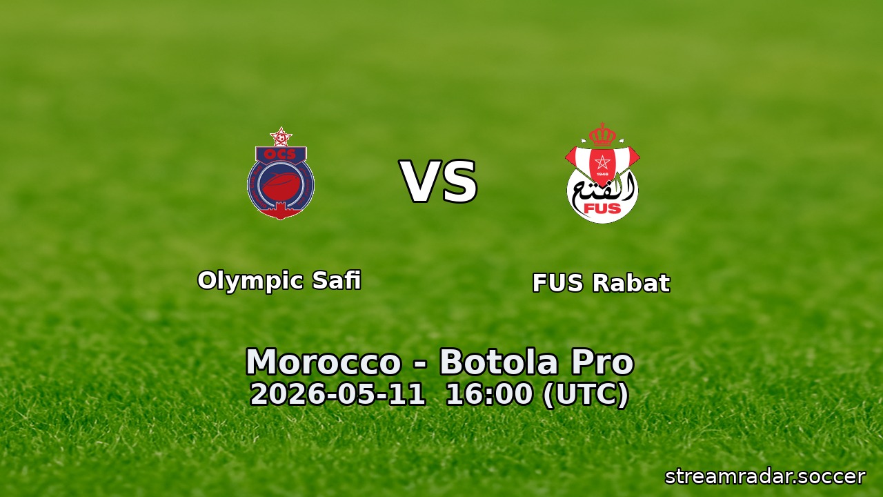 Olympic Safi vs FUS Rabat